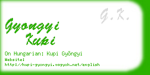 gyongyi kupi business card