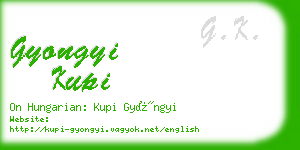 gyongyi kupi business card